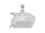 NCAA 10k White Gold Georgia Southern U Small Pendant NCAA 10k White Gold Georgia Southern U Small Pendant
