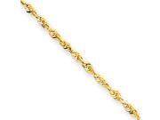 1.5mm, 10k Yellow Gold Lightweight D/C Rope Chain Necklace, 30 Inch 1.5mm, 10k Yellow Gold Lightweight D/C Rope Chain Necklace, 30 Inch