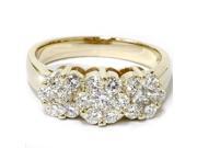 1 1 3ct Diamond Three Stone Ring 14K Yellow Gold