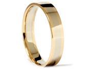 14k White Yellow Gold 4mm Two Tone Wedding Band Ring
