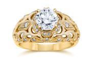 Emery .75Ct Vintage Diamond Antique Engagement 14K Yellow Gold