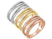 1 4ct Diamond Multirow Ring Available in 14k White Yellow or Rose Gold