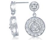 UPC 703610000063 product image for 1/2ct Diamond Dangle Earrings 10K White Gold | upcitemdb.com