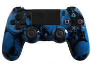 PlayStation 4 Dualshock 4 Custom PS4 Controller with Blue Skullz Shell