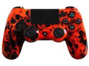PlayStation 4 Dualshock 4 Custom PS4 Controller with Orange Fire Shell