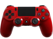 Custom PS4 Controller with Glossy Red Shell