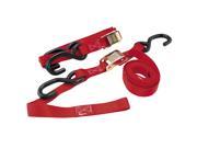 BikeMaster Tiedowns With Integrated Softhooks 1 x84 Red