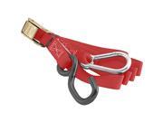 BikeMaster Integrated Softhook Tiedowns With Carabiner 1 x 84 Red