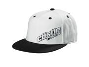 Castle X Racewear Flat Brim Mens Hat Castle White S M