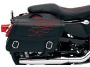 Saddlemen Highwayman Tattoo Saddlebags 15.5 L x 6 W x 9.5 H Red