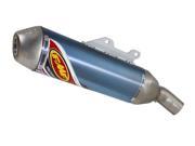 FMF Racing Factory 4.1 SL Slip On Muffler Blue Anodized Stainless End Cap 044235