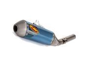 FMF Racing Factory 4.1 RCT Slip On Muffler W Titanium Mid Pipe Anodized Blue 042266