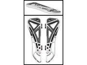 Battistinis Custom Cycles Wireframe Floorboards Front Chrome Black 50 824