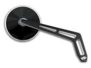 Pro One Performance Billet Mirror Round Right Black 102430B