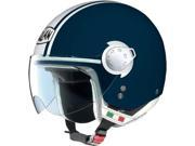 Nolan N20 City Open Face Helmet Metal Navy Blue White SM