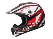 Gmax GM46.2X Traxxion MX Offroad Snocross Helmet Black Red White XL