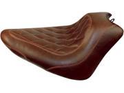 Mustang Wide Tripper Solo Seat Brown Diamond 76722