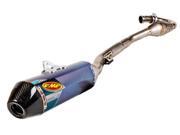 FMF Racing Factory 4.1 RCT Full Exhaust System Anodized Blue W Carbon Tip 043306