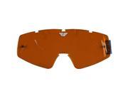 FLY Racing Replacement Lens Zone Zone Pro and Focus Goggles Amber w Anti Fog Anti Scratch
