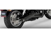 Vance Hines Big Radius 2 Into 1 Exhaust System Black Fits 86 11 Harley FXS Low Rider