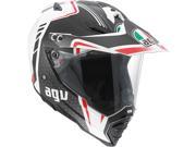 AGV AX 8 EVO Dual Sport MX Offroad Helmet Multi White Gunmetal Red 2XL