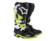 Alpinestars Tech 10 MX Offroad Boots Black Green 8