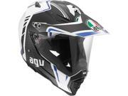 AGV AX 8 EVO Dual Sport MX Offroad Helmet Multi White Gunmetal Blue MD
