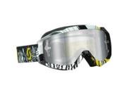 Scott USA Hustle MX Offroad Goggles Oil Stick Yellow Black Chrome Lens