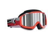 Scott USA Hustle Snowcross Goggles Red Chrome Lens