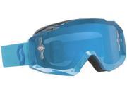 Scott USA Hustle MX Offroad Goggles Oxide Blue Blue Chrome Lens