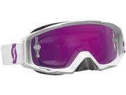 Scott USA Tyrant MX Offroad Goggle Oxide White Purple Chrome Lens