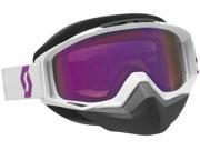 Scott USA Tyrant Snowcross Goggles Oxide White Purple Chrome Lens