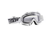Thor Enemy MX Motocross Goggles White Adult