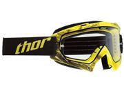 Thor Enemy Printed MX Motocross Goggles Tread Yellow