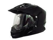 AFX FX 39DS Dual Sport Solid Full face Helmet Black LG