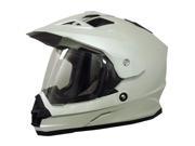 AFX FX 39DS Dual Sport Solid Full face Helmet Pearl White 3XL