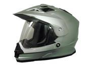 AFX FX 39DS Dual Sport Solid Full face Helmet Silver 2XL