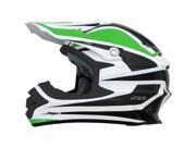 AFX FX 21 Alpha MX Offroad Helmet Green White SM