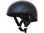 AFX FX 200 Slick Beanie Helmet Solid Black Metal Flake XS
