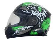 AFX FX 90 Danger Helmet Green Multi SM