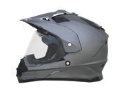 AFX FX 39DS Dual Sport Solid Full face Helmet Frost Gray LG