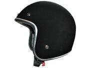 AFX FX 76 Solid Helmet Black Chrome Trim LG