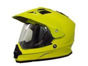 AFX FX 39DS Dual Sport Solid Full face Helmet Hi Viz Yellow 3XL