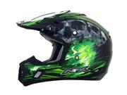 AFX FX 17 Inferno MX Offroad Helmet Black Green Multi MD
