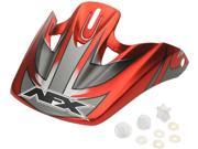 AFX FX 87 Youth MX Offroad Replacement Peak Satin Multi Red