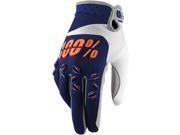 100% Airmatic Mens MX Offroad Gloves Blue Orange 2XL
