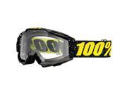 100% Accuri MX Offroad Goggles Skylar Black Clear Lens