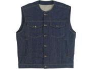Biltwell Inc. Prime Cut Vest Without Collar Indigo Blue XL