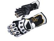 Scorpion Fiore Long Womens Leather Gloves White Gold XS