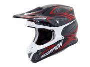 Scorpion VX R70 Blur Helmet Red 2XL